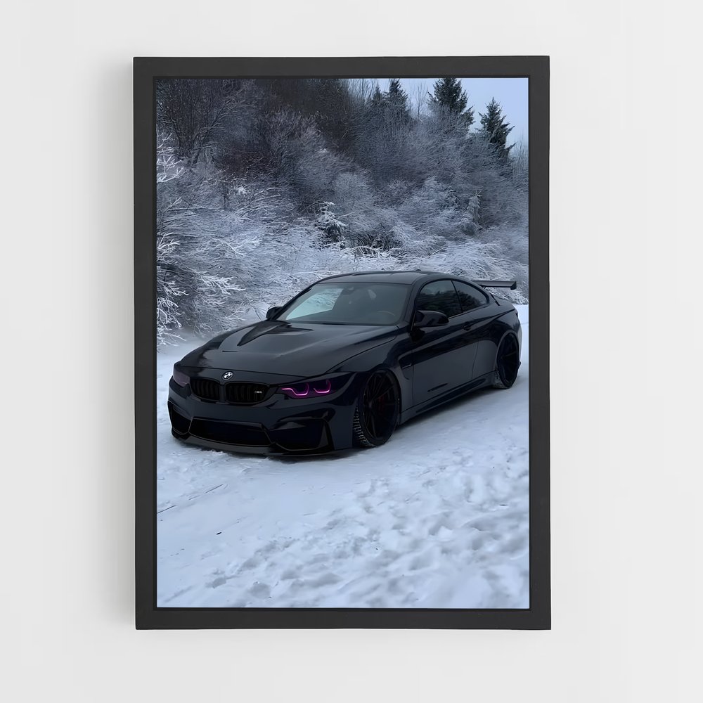 Poster Glisse Noire – affiche BMW (vue 2)